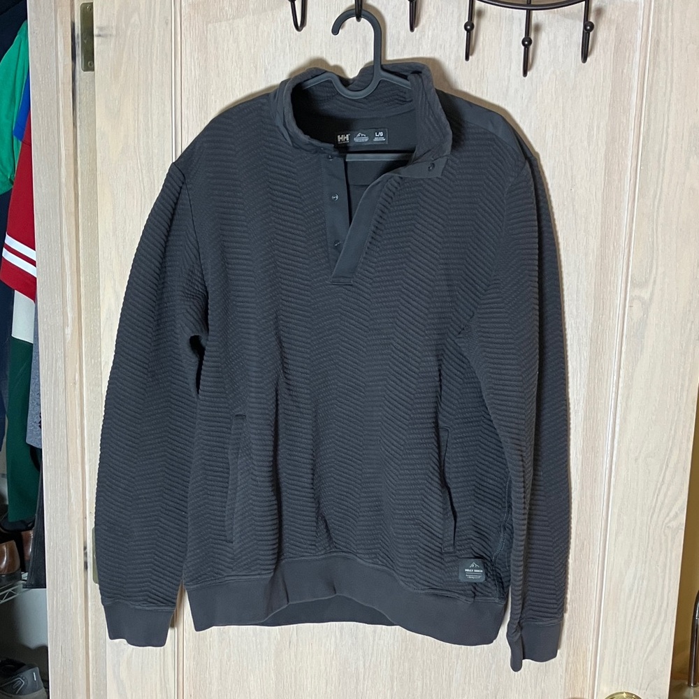Helly Hansen Black Zip Up Sweater